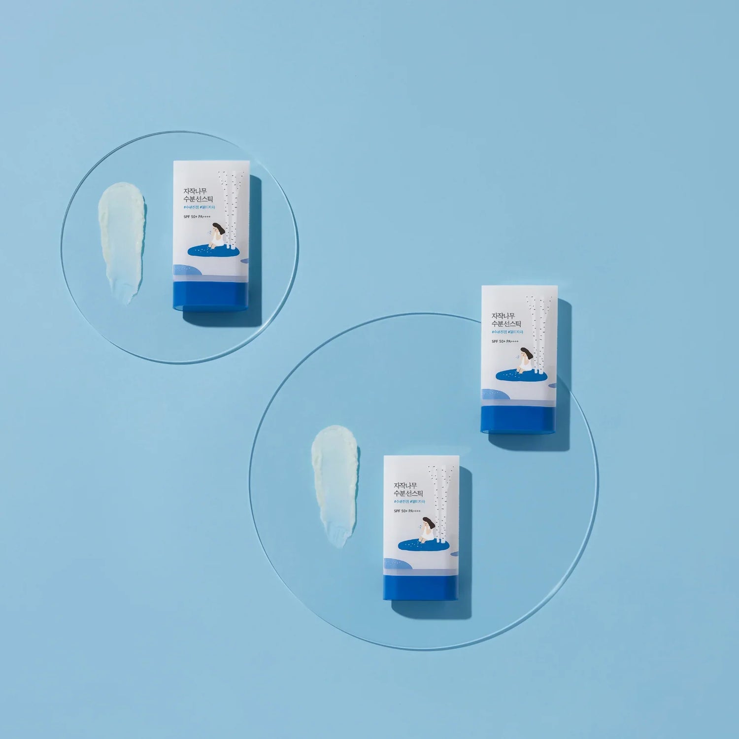 Round Lab Birch Juice Sun Stick SPF 50+ PA++++ packaging and texture detail