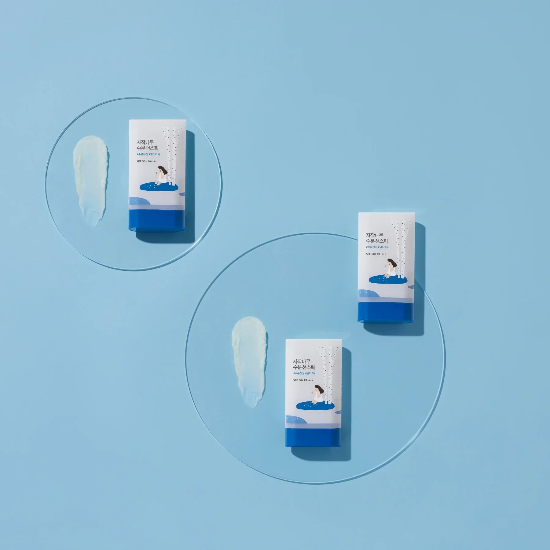 Round Lab Birch Juice Sun Stick SPF 50+ PA++++ packaging and texture detail