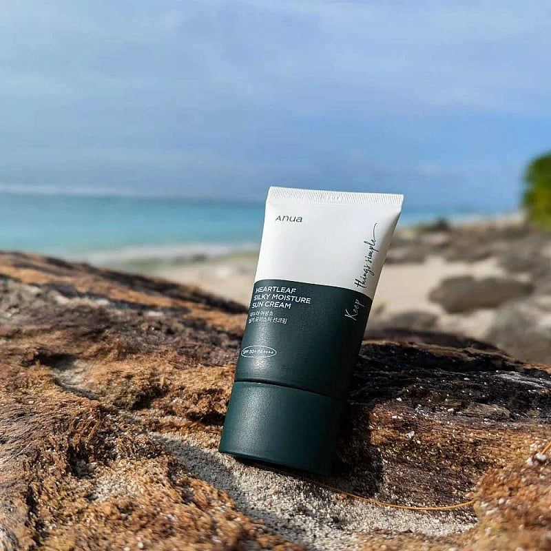 ANUA HEARTLEAF SILKY MOISTURE SUNSCREEN 50ml - Koreancare