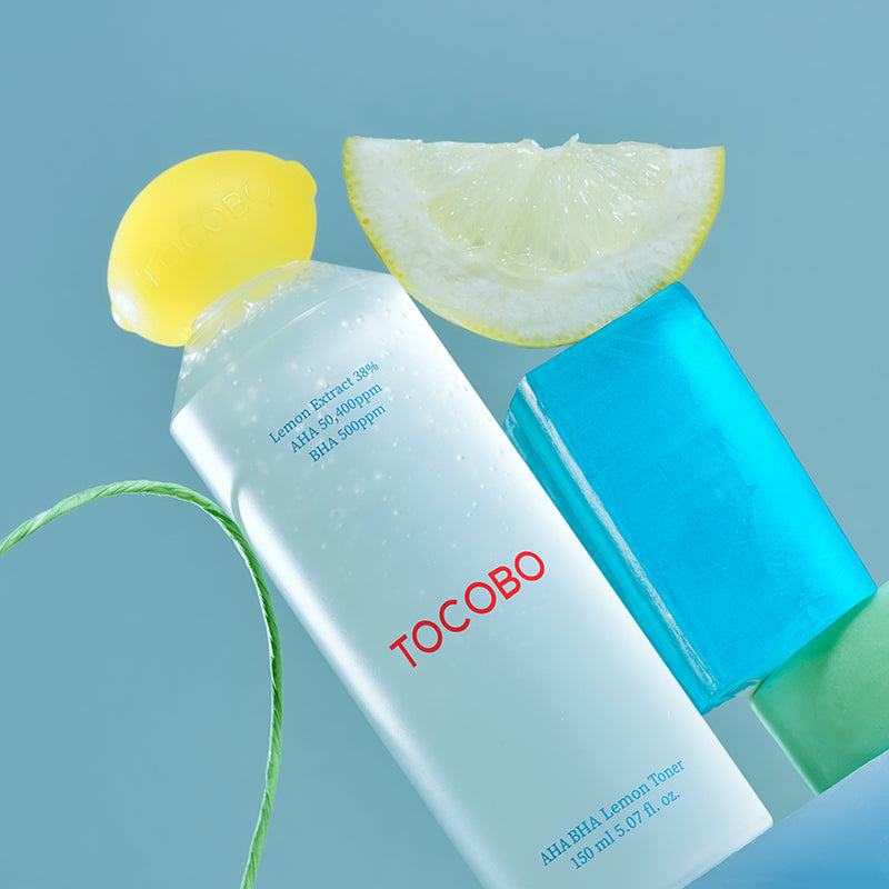Exfoliating Toner with Lemon Tocobo AHA BHA Lemon Toner - Koreancare