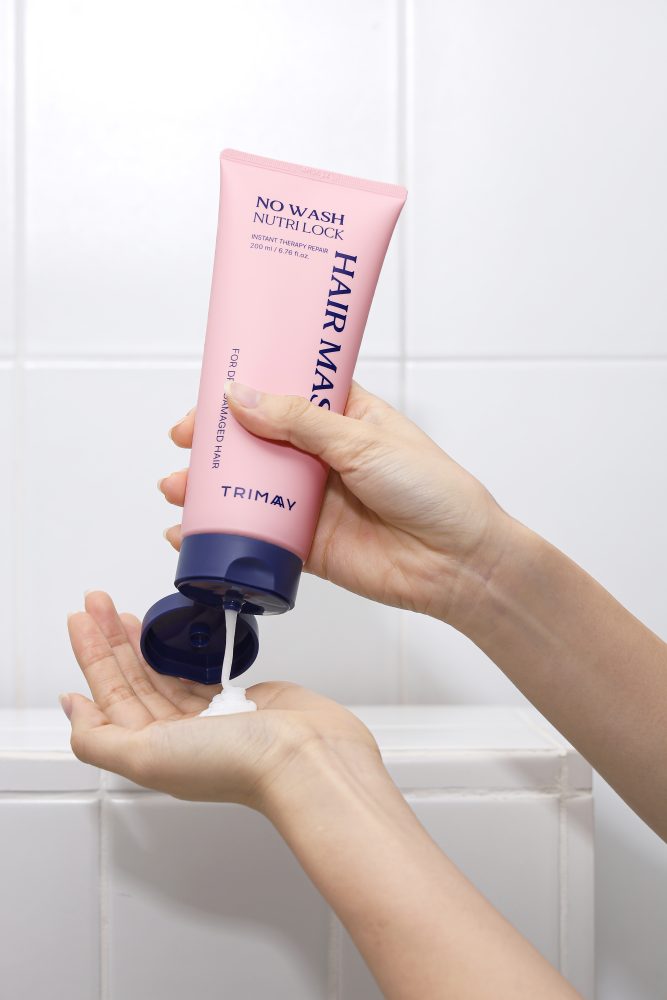 Trimay No Wash Nutri Lock Hair Mask packaging with product details