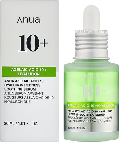 Anua Azelaic Acid 10 Hyaluron Καταπραϋντικός Ορός για Ερυθρότητα 30ml